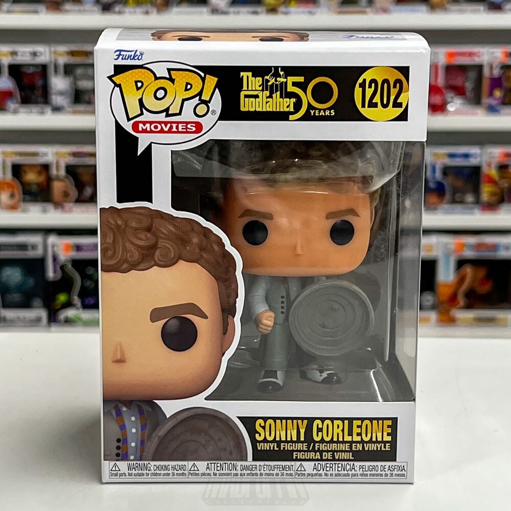Funko Pop Movies Godfather 50 Years Sonny Corleone 1202 w/Trash Can Lid Vinyl
